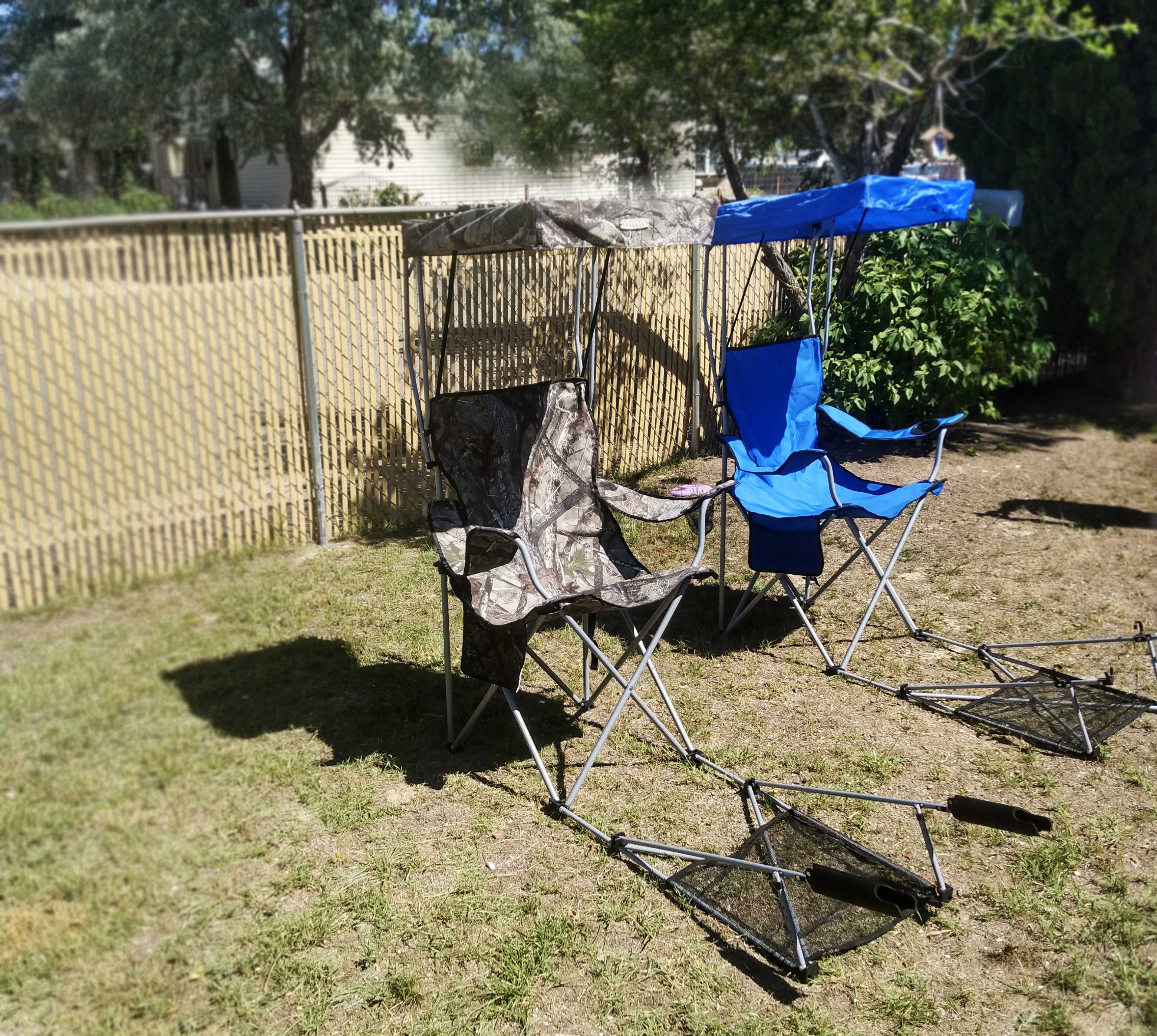 Fishing chairs 2025 with canopy